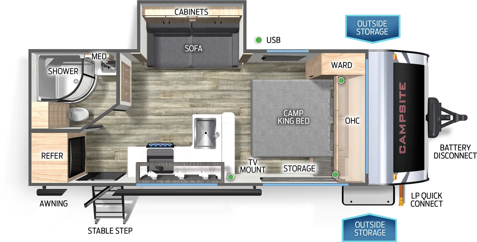 Campsite Reserve 19KB Floorplan